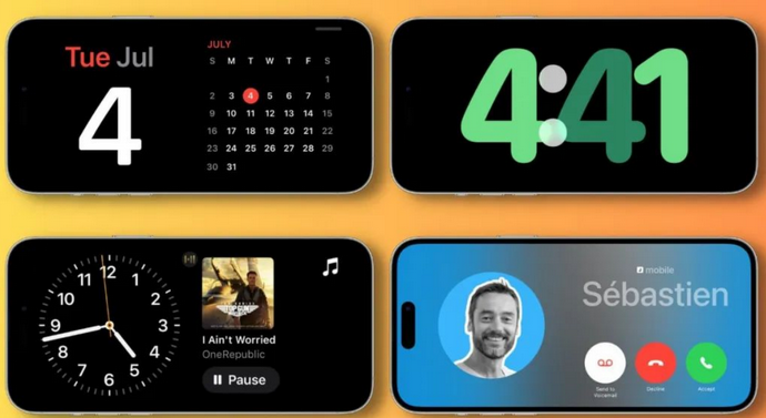 达坂城苹果手机维修分享iOS17横屏充电待机显示有什么好处 