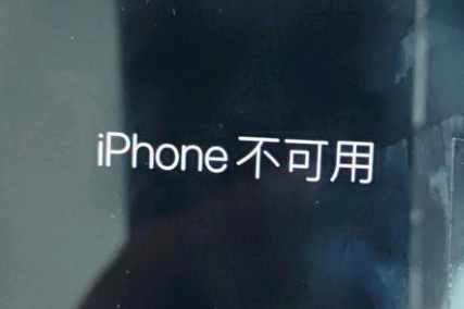 达坂城苹果服务网点分享锁屏界面显示“iPhone 不可用”如何解决 